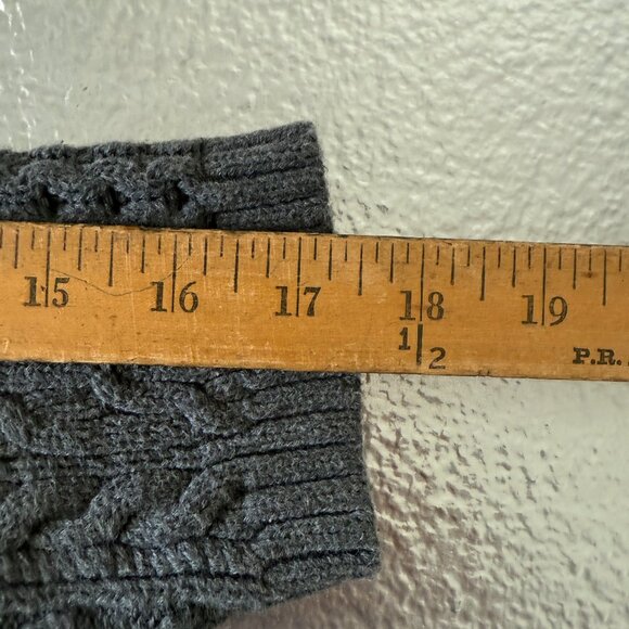 Tommy Hilfiger Cable Knit Long Sleeve Sweater Women’s Size‎ Large Crewneck Gray - Picture 8 of 10
